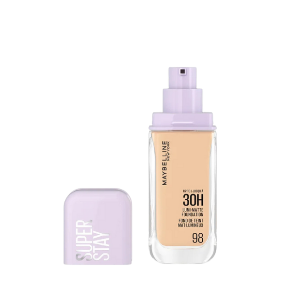 מייקאפ מייבלין סופר סטיי לומי-מאט Super Stay Lumi-Matte עמיד עד 30 שעות בגימור מאט זוהר