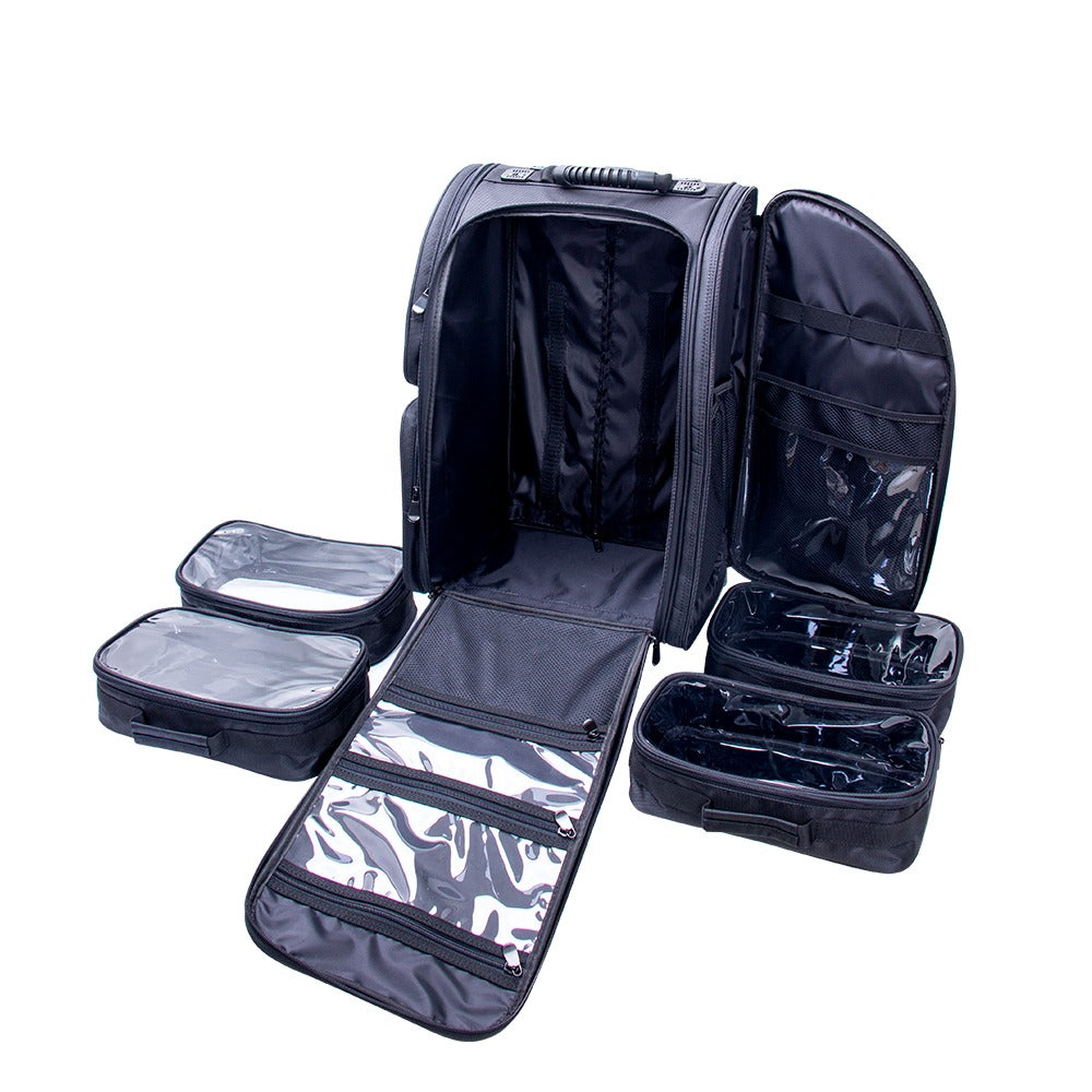 PROFESSIONAL MAKEUP CASE - מזוודת איפור מקצועית הכוללת 4 נרתיקים נשלפים | עדה לזורגן