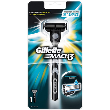 בושם ג'ילט סכין גילוח מאך 3 עם ידית אחיזה |  מבית ג'ילט | Gillette - מקורי ב-Cosmetix