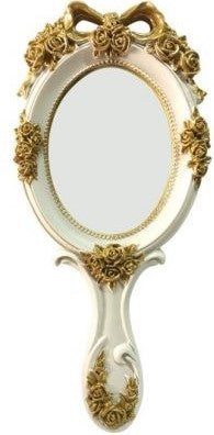 סלידר מראת איפור וינטאג' עם ידית אחיזה ארוכה