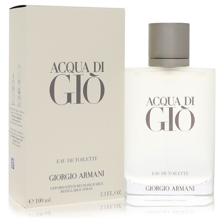 Acqua Di Gio Eau De Toilette ספריי למילוי חוזר מאת Giorgio Armani | משלוח חינם לבית ♕ | קומסטיקס ייבוא מקביל