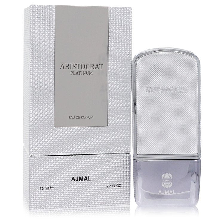 Ajmal Aristocrat Platinum Eau De Parfum Spray By Ajmal | משלוח חינם לבית ♕ | קומסטיקס ייבוא מקביל