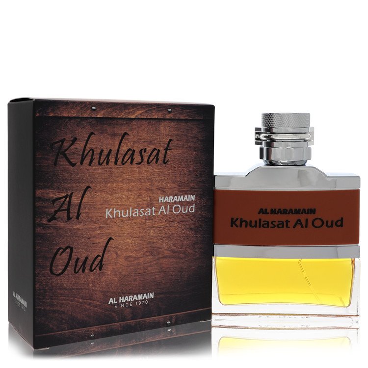 Al Haramain Khulasat Al Oud Eau De Parfum Spray (יוניסקס) מאת Al Haramain | משלוח חינם לבית ♕ | קומסטיקס ייבוא מקביל