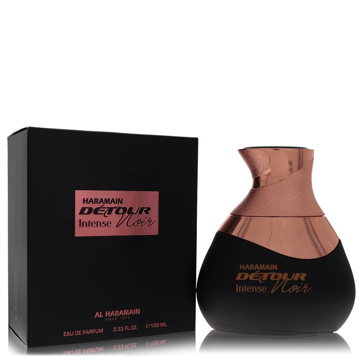 Al Haramain Detour Noir Intense Eau De Parfum Spray (יוניסקס) מאת Al Haramain | משלוח חינם לבית ♕ | קומסטיקס ייבוא מקביל