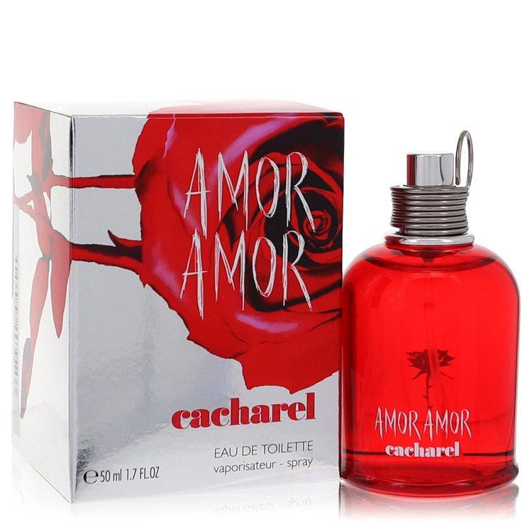 בושם יוקרתי לאישה Cacharel Amor Amor Eau de Toilette בבקבוק אדום אצילי המקרין תשוקה וזוהר