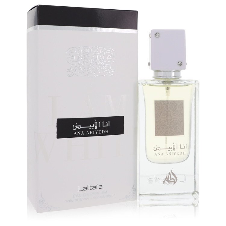 Ana Abiyedh I Am White Eau De Parfum Spray (יוניסקס) מאת Lattafa | משלוח חינם לבית ♕ | קומסטיקס ייבוא מקביל