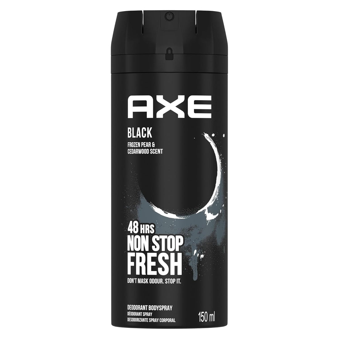 דאודורנט ספריי גוף אקס בלאק AXE Black לגבר הגנה 48 שעות 150 מ"ל
