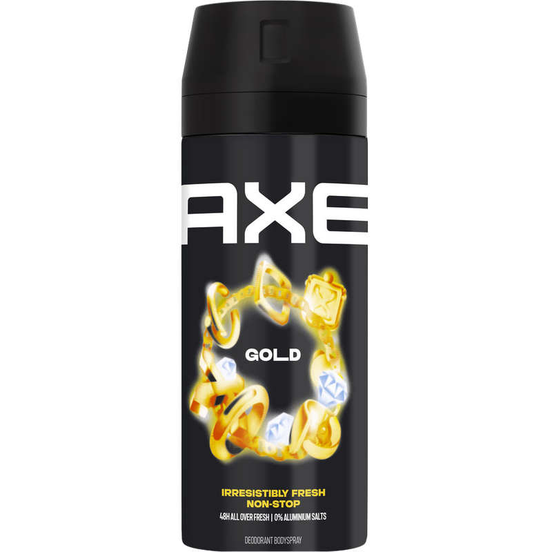 AXE | אקס - Gold Deodorant Body Spray | דאודורנט ספריי גוף בניחוח גולד יוקרתי (150 מ"ל)