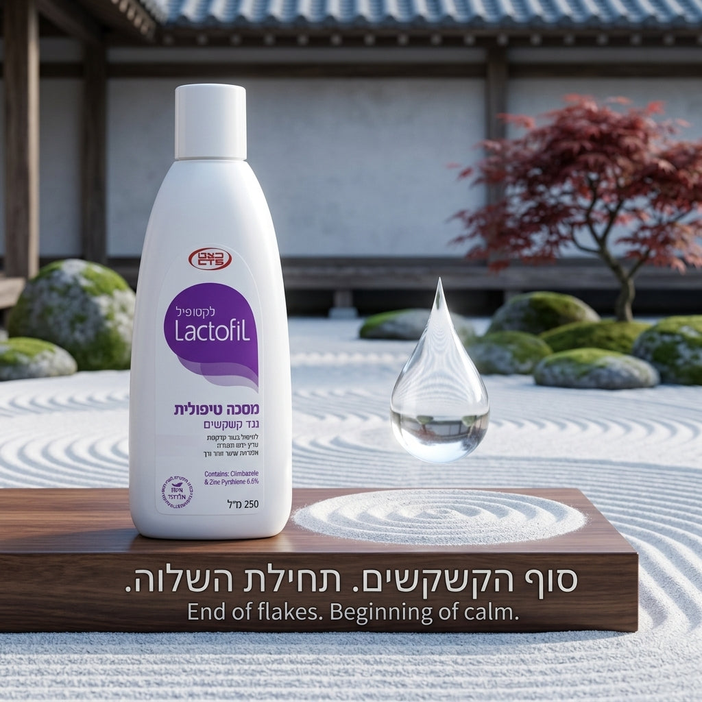לקטופיל מסכה טיפולית נגד קשקשים לקרקפת רגישה, יבשה ומגורה LACTOFIL ANTI-DANDRUFF HAIR MASK | להזנה, מראה זוהר ורך 250 מ"ל