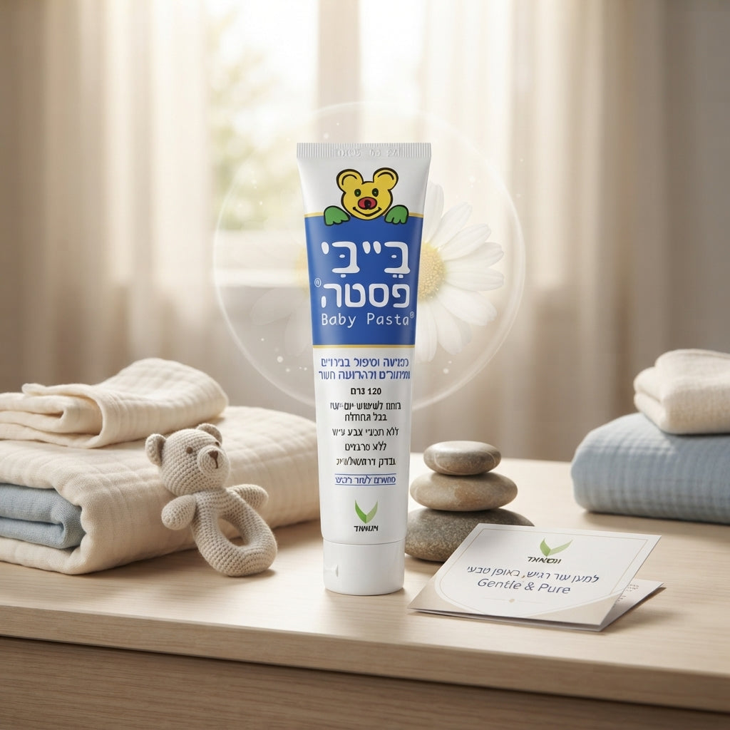 בייבי פסטה משחת החתלה לתינוק לטיפול והגנה מפני תפרחת חיתולים BABY PASTA | ללא פרבנים 120 גרם