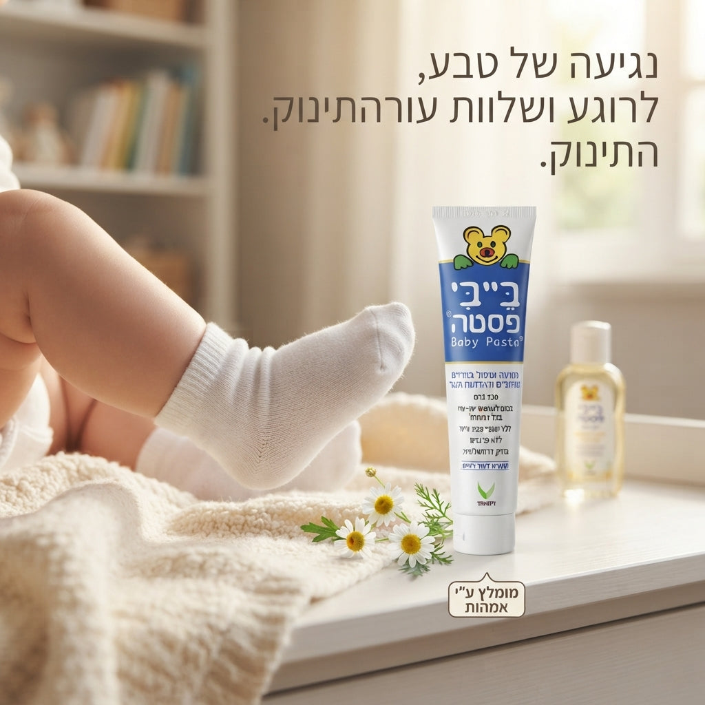 בייבי פסטה משחת החתלה לתינוק לטיפול והגנה מפני תפרחת חיתולים BABY PASTA | ללא פרבנים 120 גרם