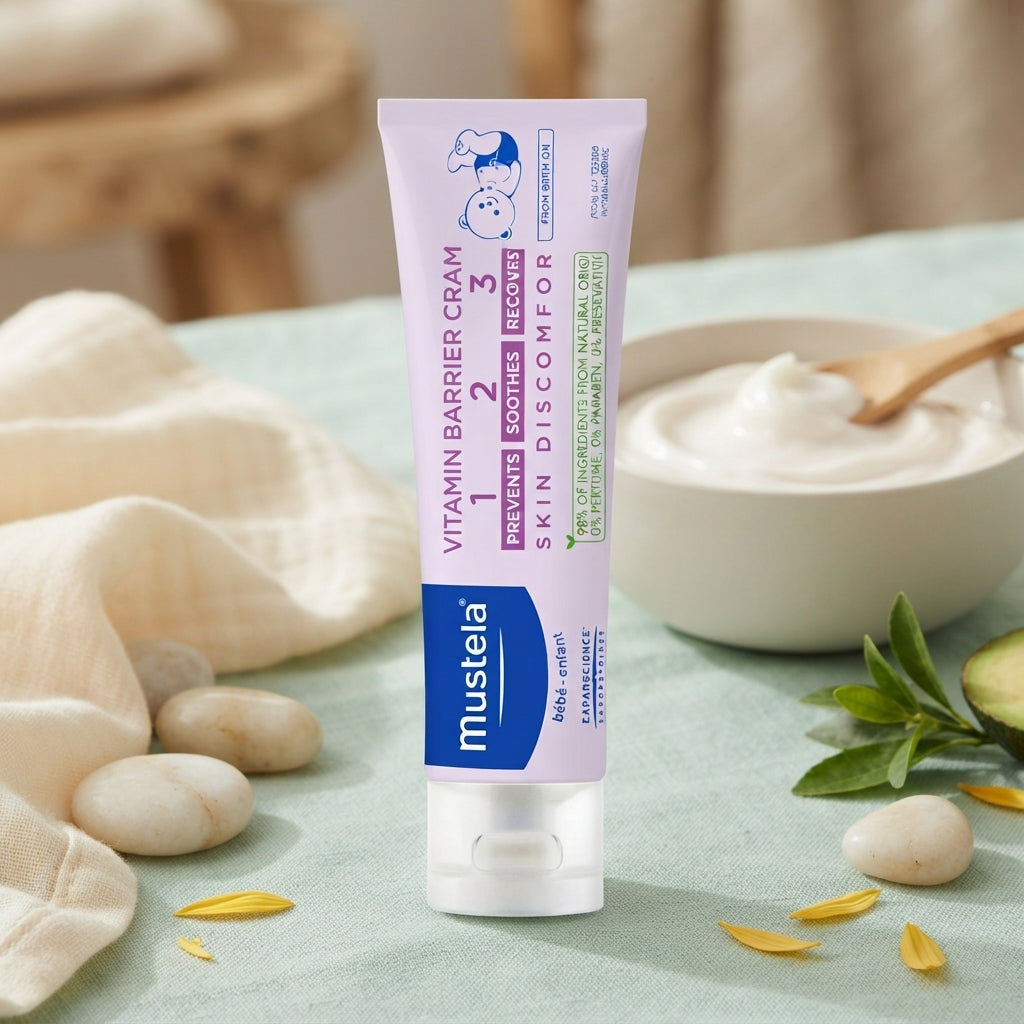 מוסטלה מארז משחת החתלה 1Step 23 100 מ"ל MUSTELA DIAPER RASH CREAM | 98% רכיבים טבעיים 100ml