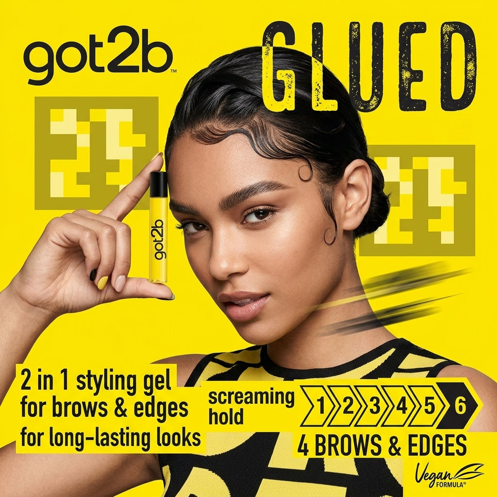 ג'ל 2 ב-1 לגבות ולקצוות השיער גוט טו בי got2b Glued 2-in-1 Gel – 16ml