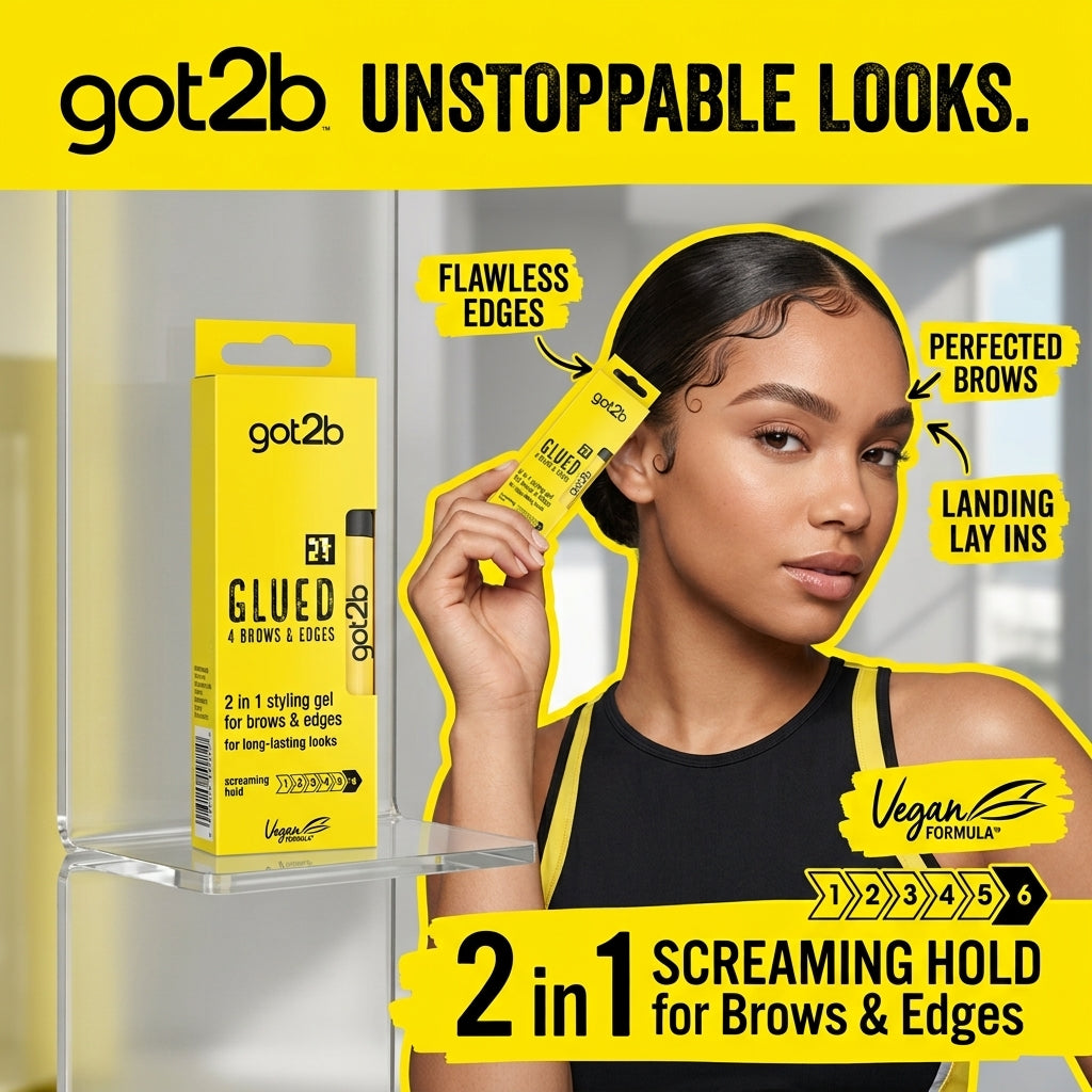 ג'ל 2 ב-1 לגבות ולקצוות השיער גוט טו בי got2b Glued 2-in-1 Gel – 16ml