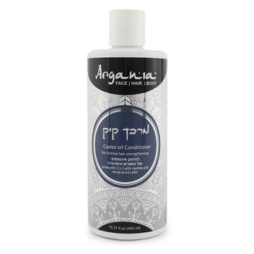 מרכך קיק ארגניה Argania ללא מלחים לחיזוק השערה והשורש ולסיוע במניעת נשירה 450 מ"ל Argania Castor Oil Conditioner