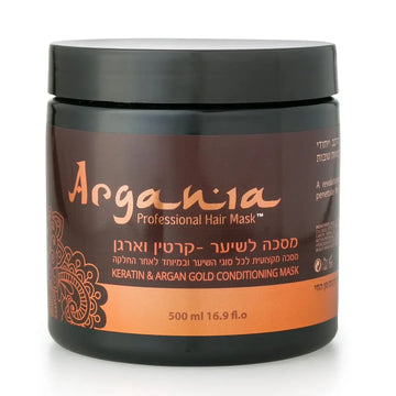 מסכת ארגן וקרטין ארגניה Argania לשיקום והזנה אינטנסיבית של שיער יבש, פגום ועדין 500 מ"ל Argania Keratin Mask