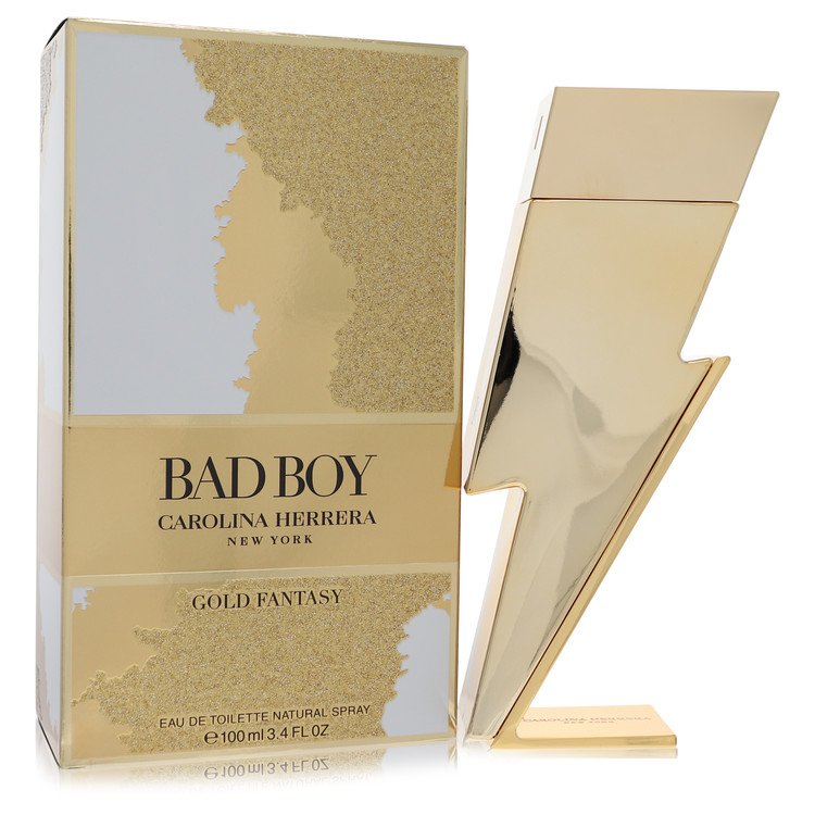 ספריי או דה טואלט Bad Boy Gold Fantasy מבית Carolina Herrera | משלוח חינם לבית ♕ | קומסטיקס ייבוא מקביל