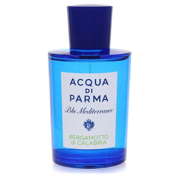 בקבוק בושם כחול איקוני של Acqua di Parma Blu Mediterraneo Bergamotto di Calabria בגרסת טסטר