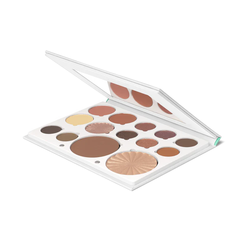 פלטת 'בוהו' של עופרה: גוונים חמים וניטרליים ליצירת מראה שזוף וזוהר. מושלמת ליום ולערב.