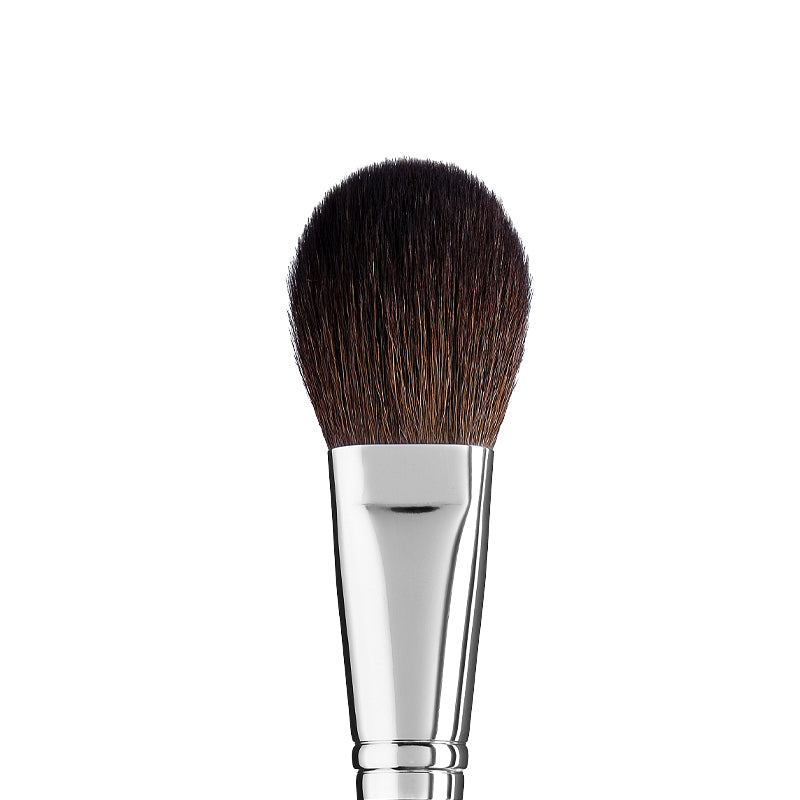 ROUND BLUSH & POWDER BRUSH #21 - מברשת סומק ופודרה עגולה משיער טבעי | עדה לזורגן