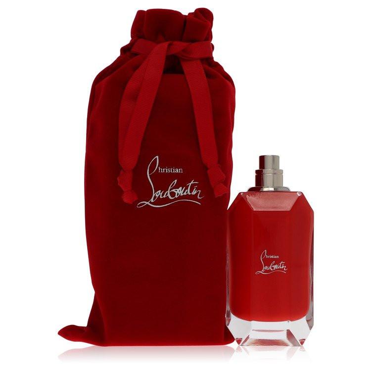 בושם יוקרתי ואצילי Christian Louboutin Loubiraj Eau de Parfum בבקבוק אדום עם פקק ראש נמר ונרתיק