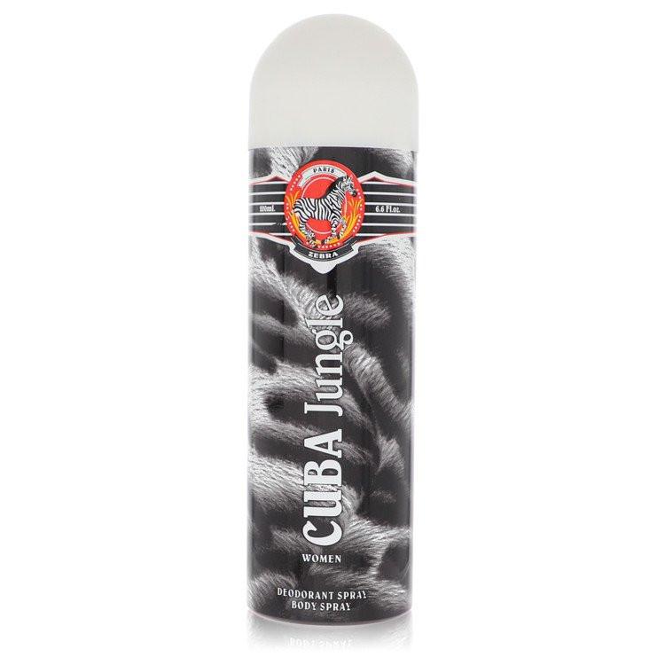 דאודורנט ספריי לאישה קובה ג'אנגל זברה Cuba Jungle Zebra Deodorant Spray בעיצוב זברה אקזוטי