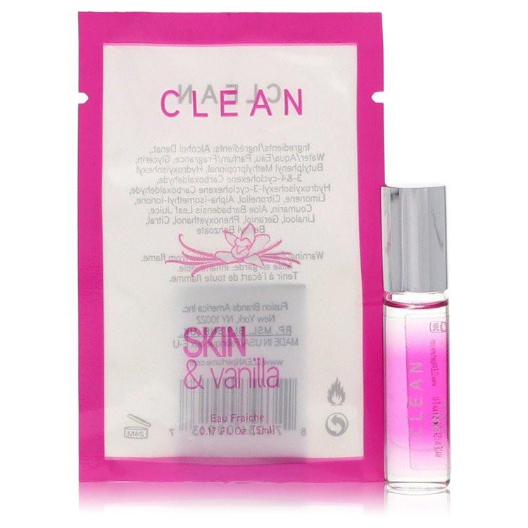 בושם מיני יוקרתי ואצילי Clean Skin & Vanilla Eau Fraiche לנשיאה בתיק וניחוח וניל ומושק עדין