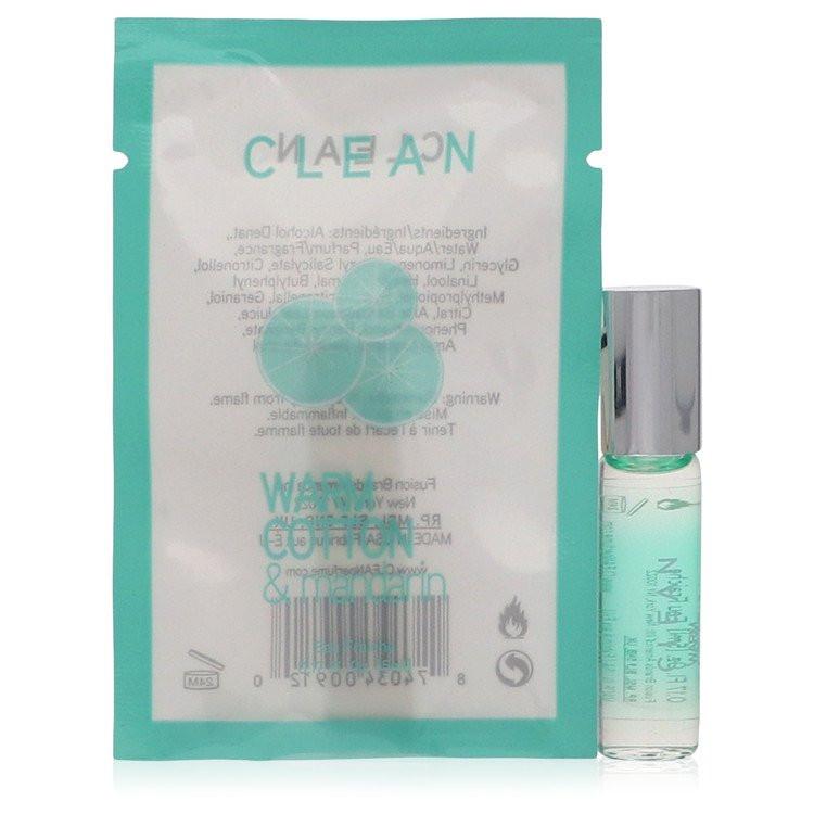 בושם מיני יוקרתי ואצילי Clean Warm Cotton & Mandarin Eau Fraiche לנשיאה בתיק וניחוח כביסה נקייה ומנדרינה רעננה