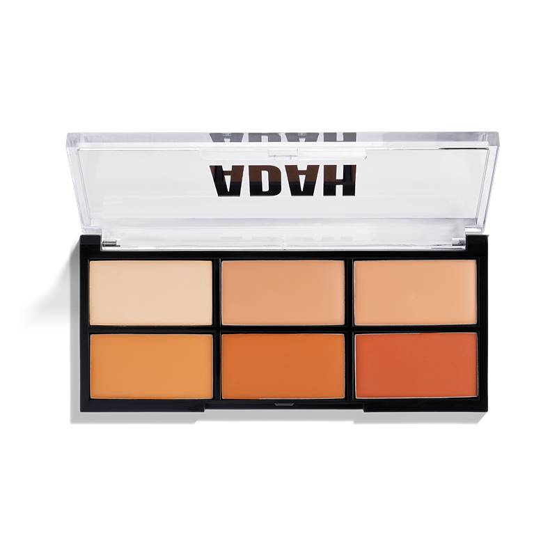 CONTOUR PALETTE - פלטת 6 גווני קונטור ומייקאפ לפיסול וכיסוי מקצועי | עדה לזורגן