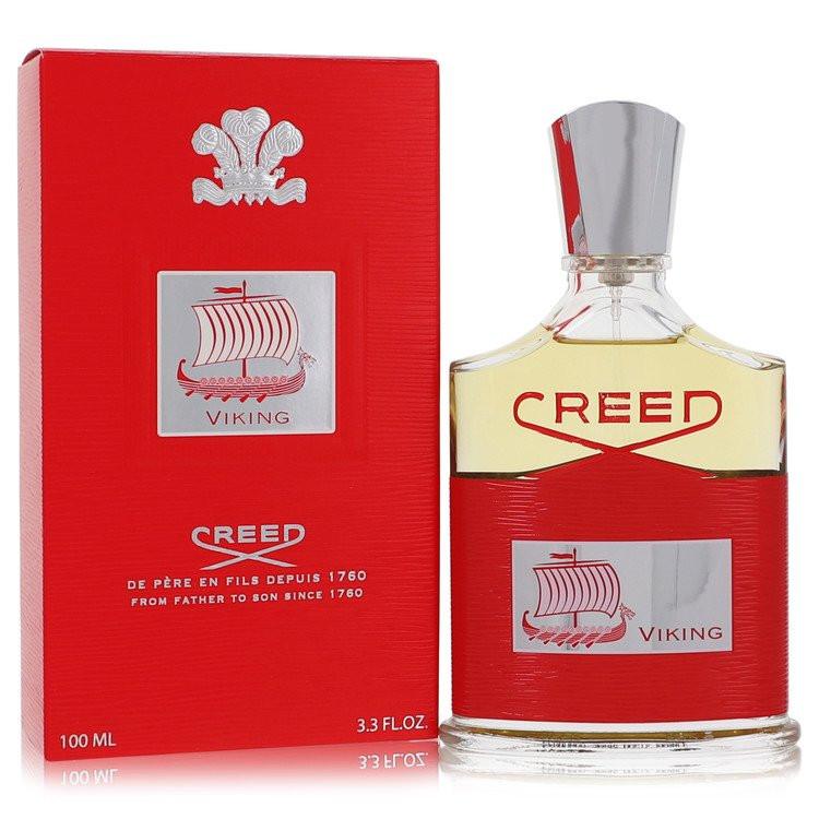 בושם יוקרתי ואצילי לגבר Creed Viking Cologne Eau de Parfum בבקבוק הכתום האיקוני וניחוח ארומטי-פוז'ר רענן המשלב הדרים, פלפל ורוד וארז
