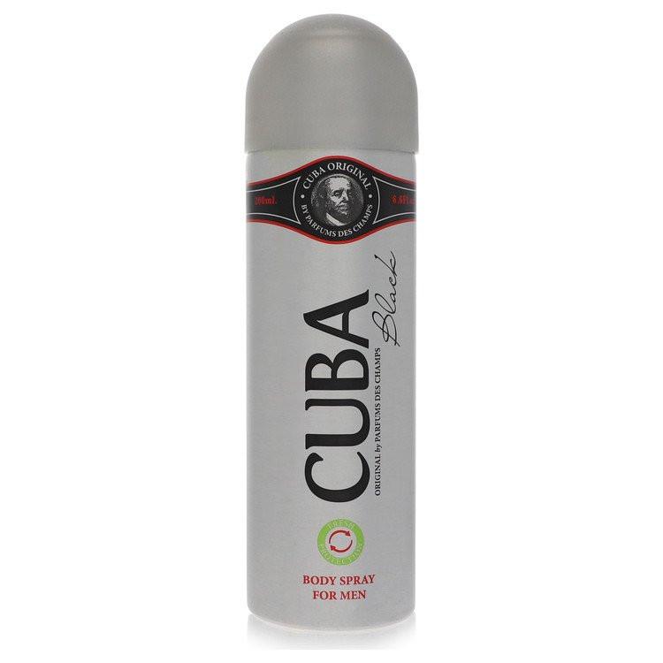 ספריי גוף לגבר קובה בלאק Cuba Black Body Spray בעיצוב סיגר שחור יוקרתי ומסתורי
