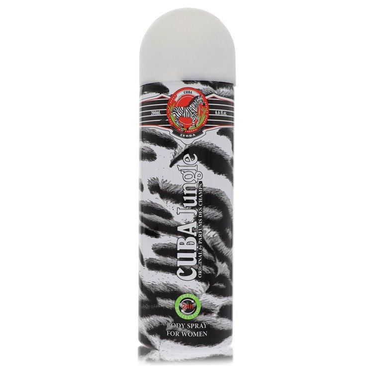 ספריי גוף לאישה קובה ג'אנגל זברה Cuba Jungle Zebra Body Spray בעיצוב הדפס זברה אופנתי לרעננות פראית