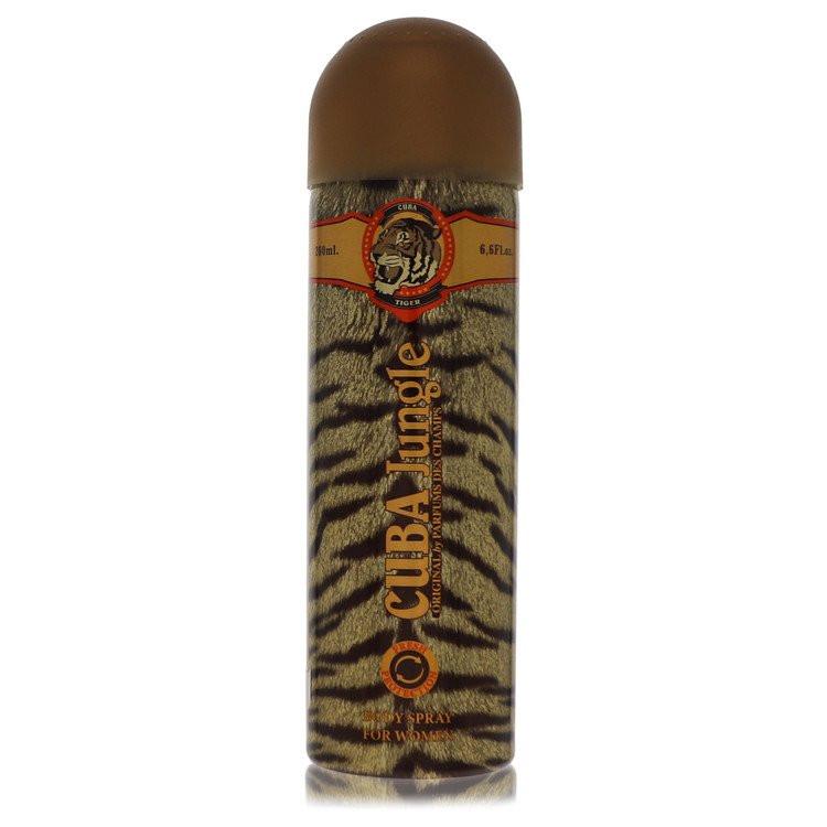 ספריי גוף לאישה קובה ג'אנגל טייגר Cuba Jungle Tiger Body Spray בעיצוב הדפס נמר נועז לרעננות מתפרצת