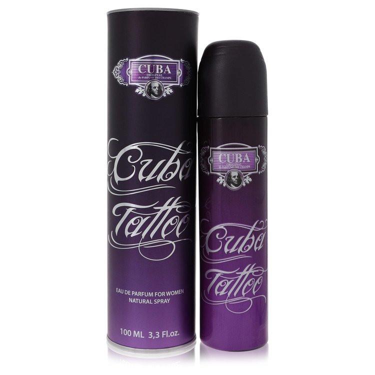 בושם לאישה קובה טאטו Cuba Tattoo Eau de Parfum בבקבוק סיגר סגול בעיצוב אמנותי נועז