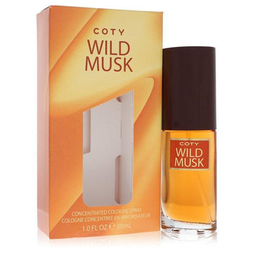 בושם קלאסי ואצילי לאישה Coty Wild Musk Concentrate Cologne Spray בבקבוק המוכר עם ניחוח מושק פודרתי וחמים