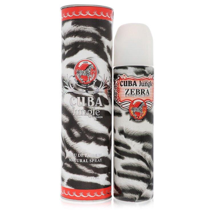 בושם לאישה קובה ג'אנגל זברה Cuba Jungle Zebra Eau de Parfum בבקבוק סיגר איקוני עם הדפס זברה