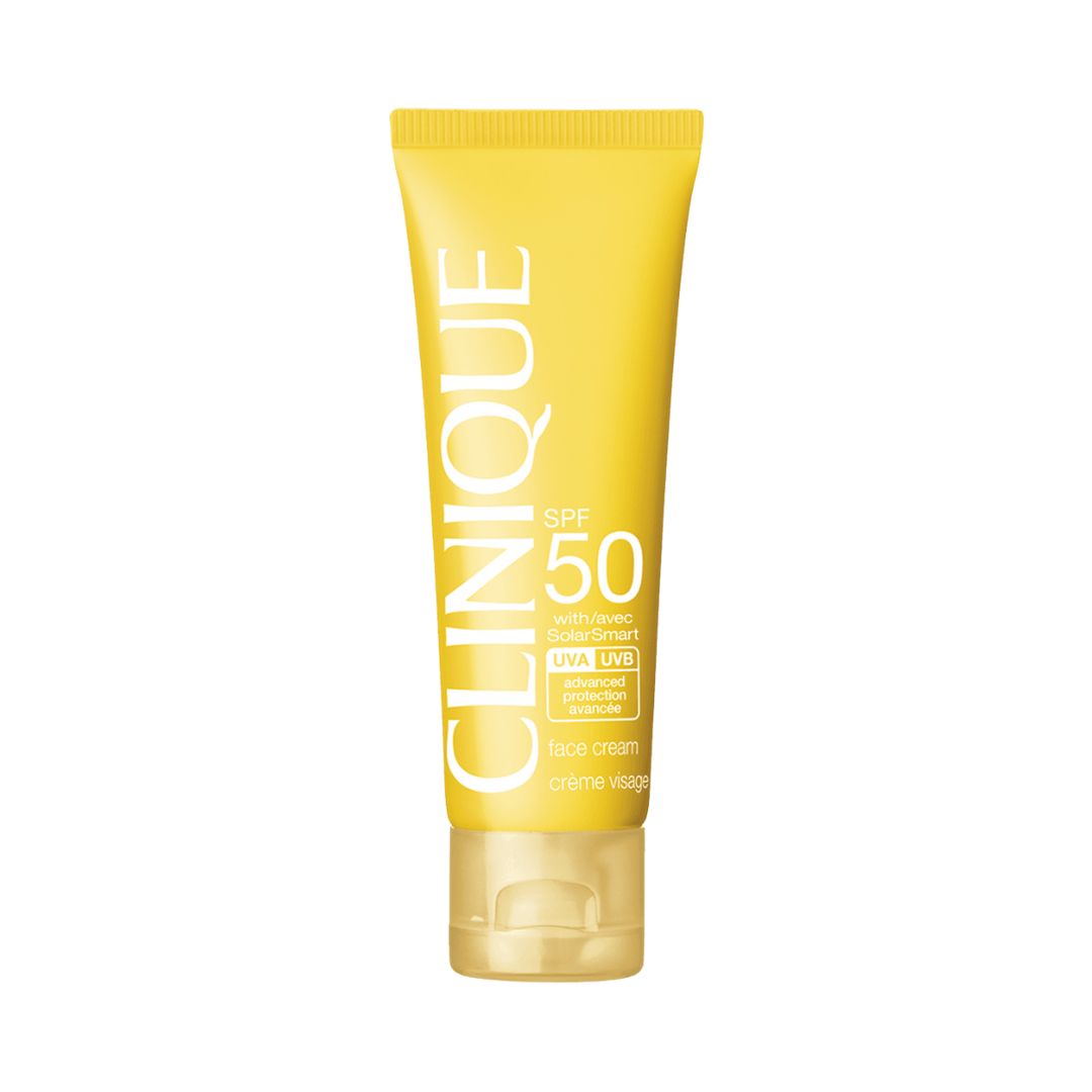 Clinique Sun SPF 50 Face Cream - קרם הגנה לפנים בטכנולוגיית SolarSmart להגנה והצערת העור