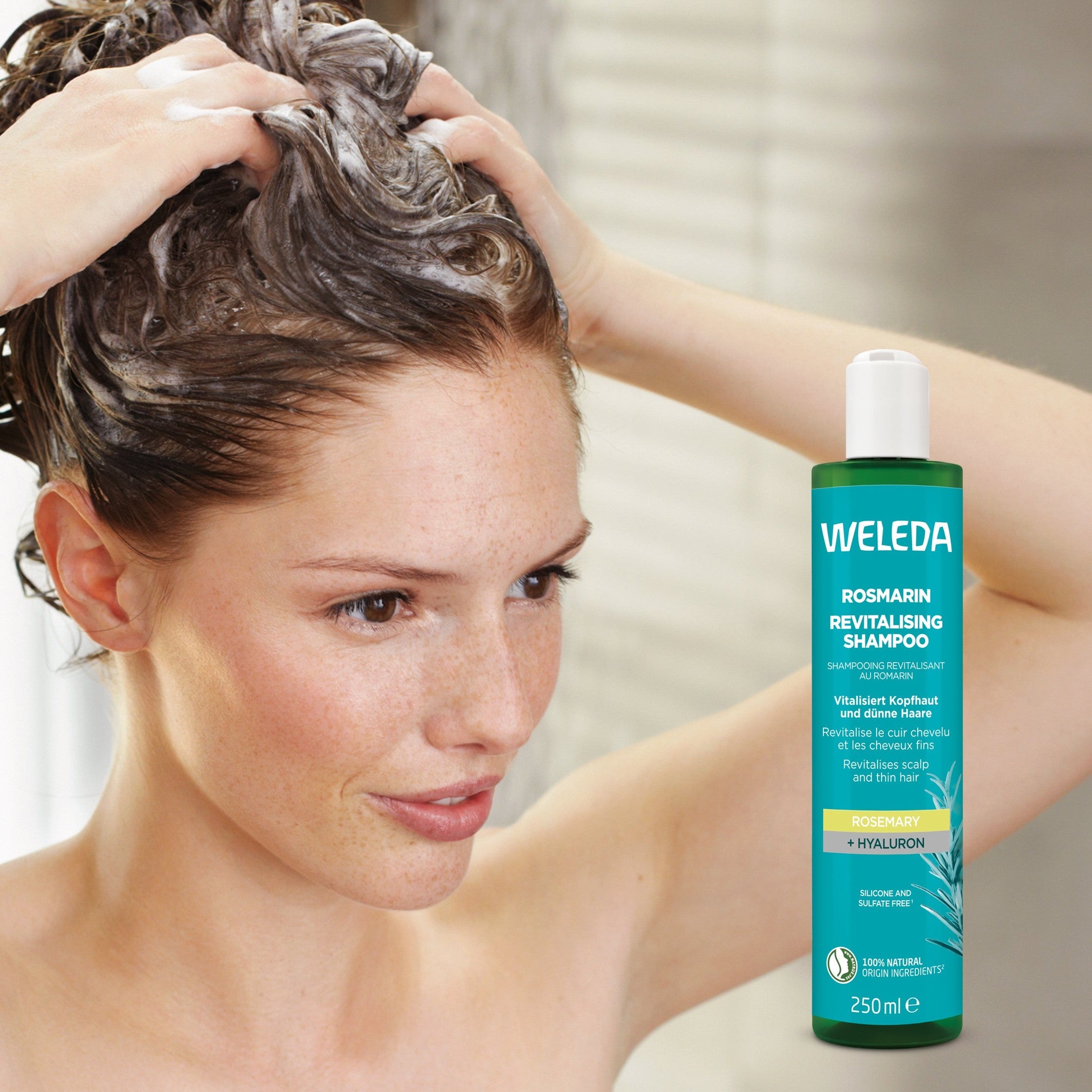 Weleda | וולדה - סדרת טיפוח השיער | שמפו רוזמרין מחייה להענקת נפח וחיזוק הקרקפת (Revitalizing Shampoo) - 200 מ"ל