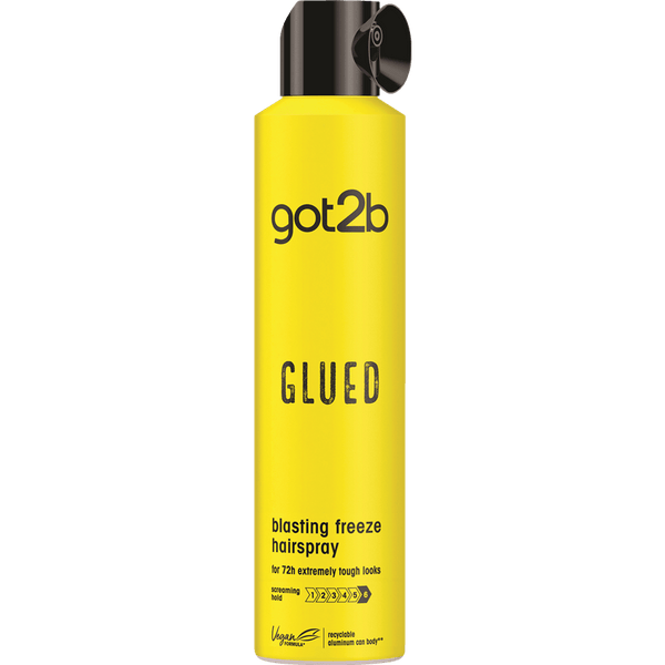 ספריי לשיער לעמידות מקסימלית גוט טו בי got2b Glued Blasting Freeze Spray – 300ml