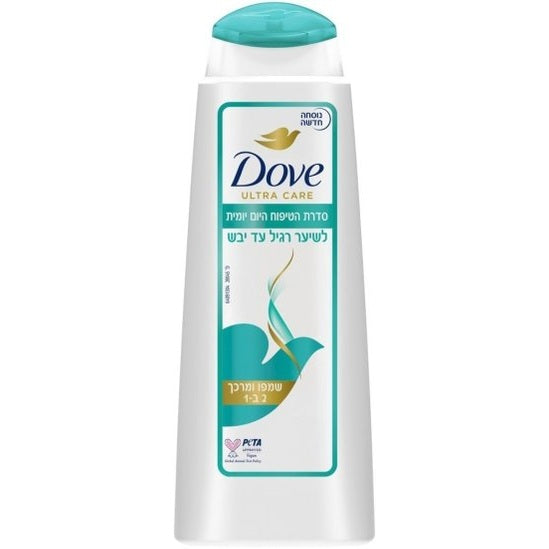 שמפו ומרכך דאב Daily Care 2-in-1 לטיפוח יום יומי ולהזנה עמוקה 400 מ"ל Dove Daily Care
