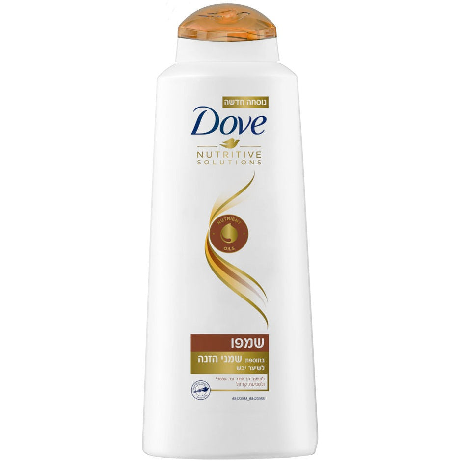 Dove | דאב - Nourishing Oil Care | שמפו בתוספת שמני הזנה לשיער יבש ומקורזל (600 מ"ל)