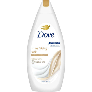 דאב תחליב רחצה Silky Glow למראה עור זוהר כמשי מועשר בסרום לחות משולש ו-25% קרם לחות 750 מ"ל Dove Silk Body Wash