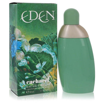 בושם יוקרתי לאישה Cacharel Eden Eau de Parfum בבקבוק ירוק ירקן אצילי המקרין מסתוריות וטבע אקזוטי