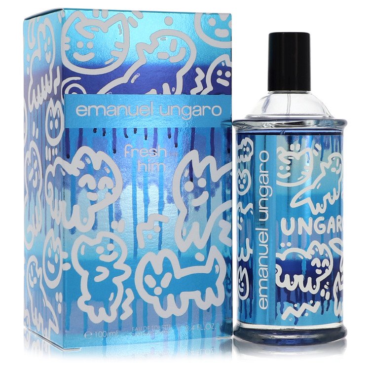 Emanuel Ungaro Fresh For Him Eau De Toilette Spray By Ungaro | משלוח חינם לבית ♕ | קומסטיקס ייבוא מקביל
