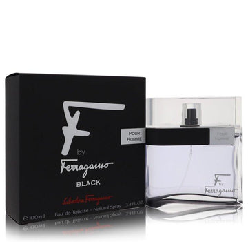 בושם Salvatore Ferragamo F Black לגבר - או דה טואלט בבקבוק שחור יוקרתי המקרין עוצמה של פלפל שחור, לבנדר ארומטי ופולי טונקה חושניים.