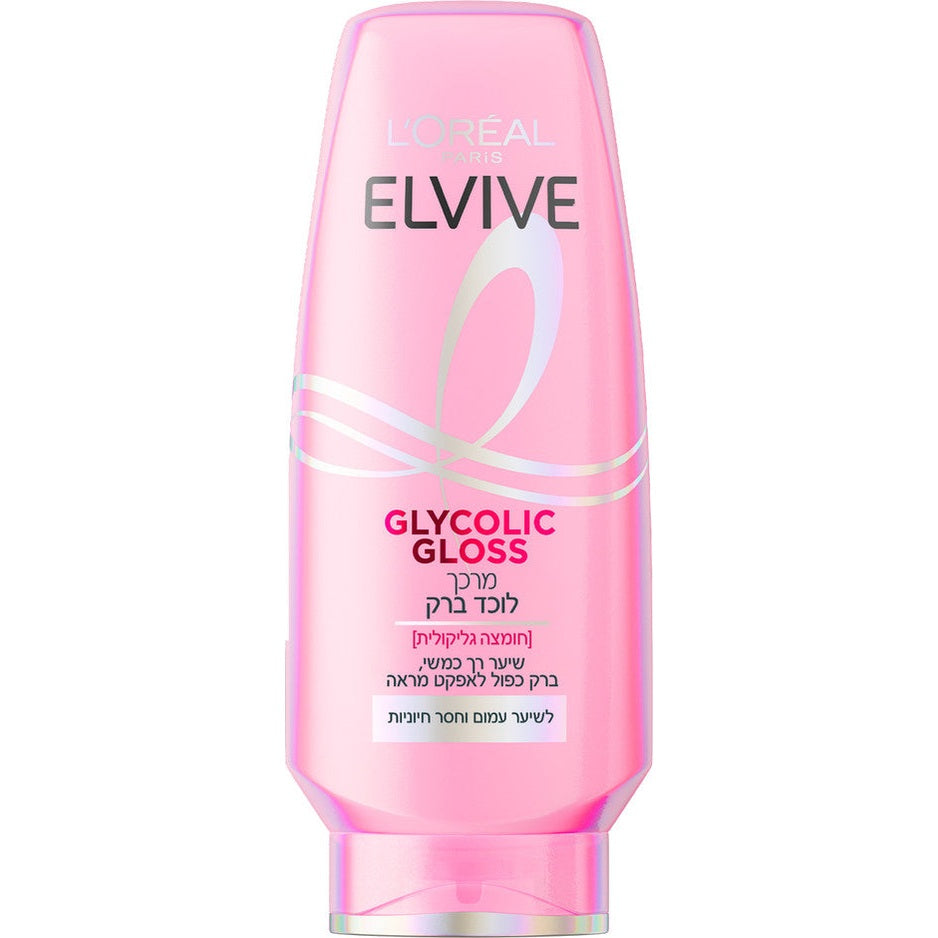 מרכך אלביב Glycolic Gloss לוכד ברק עם חומצה גליקולית למראה שיער מבריק פי 2 ואפקט מראה 500 מ"ל
