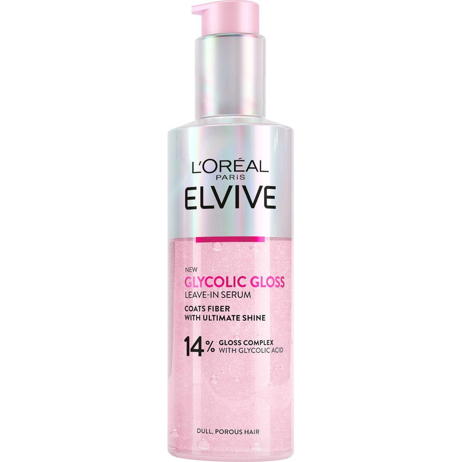 סרום אלביב Glycolic Gloss ללא שטיפה עם 14% קומפלקס גלוס וחומצה גליקולית לברק עוצמתי והחלקת השיער 150 מ"ל