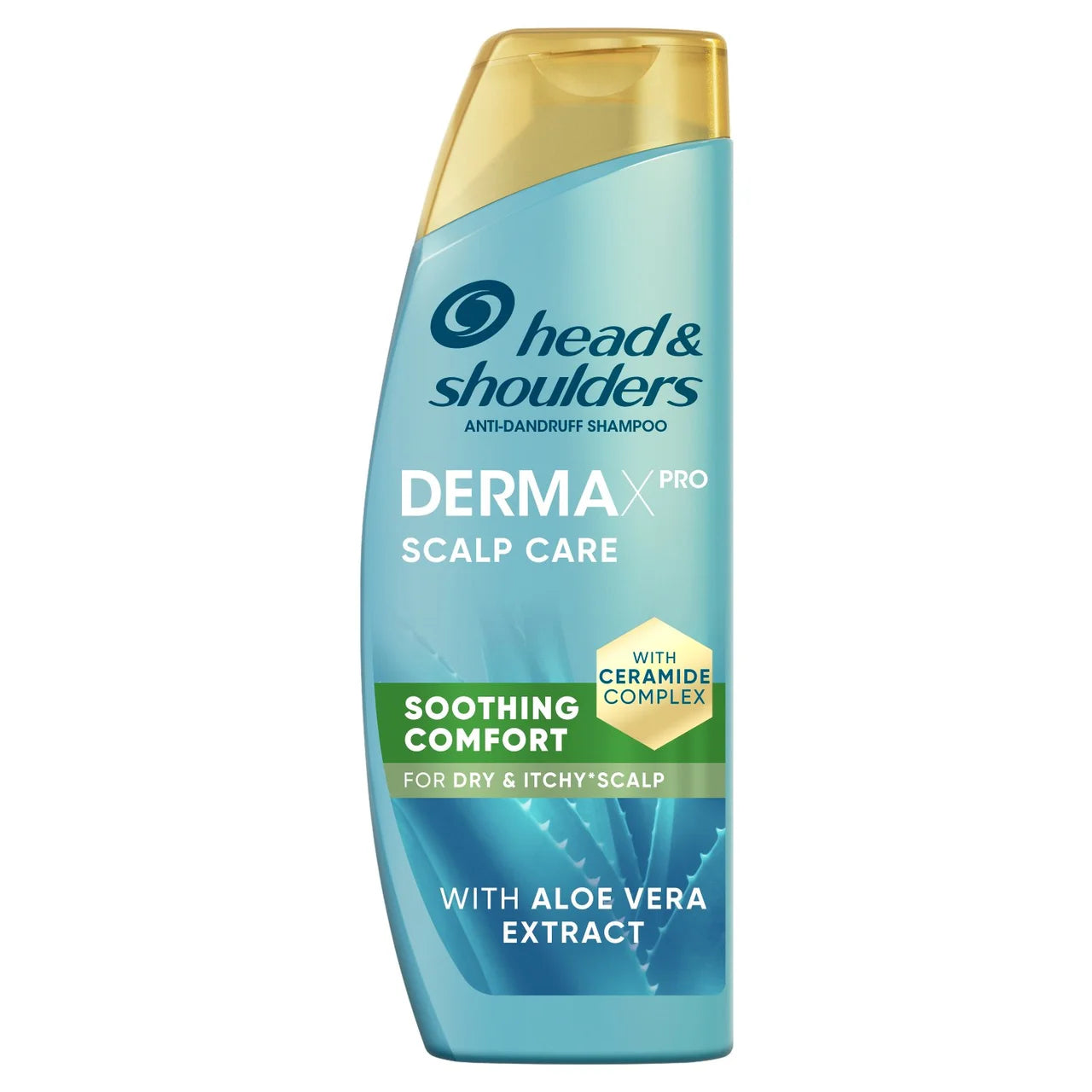 שמפו הד אנד שולדרס דרמה אקס פרו DERMA X PRO לטיפול בקרקפת יבשה ומגרדת עם אלוורה ותמצית קקטוס 300 מ"ל Head & Shoulders Soothing Comfort