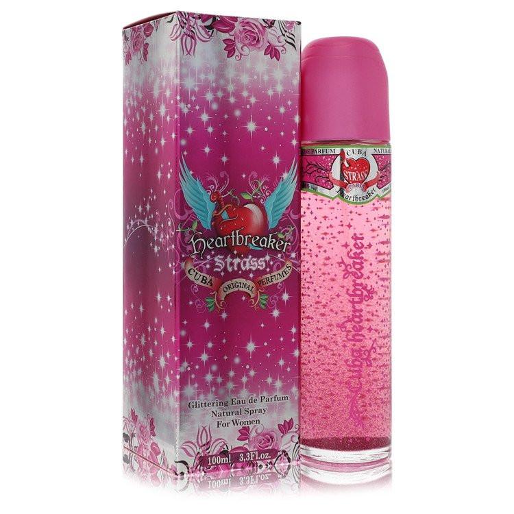 בושם לאישה קובה סטראס הארטברייקר Cuba Strass Heartbreaker Eau de Parfum בבקבוק סיגר ורוד ונוצץ