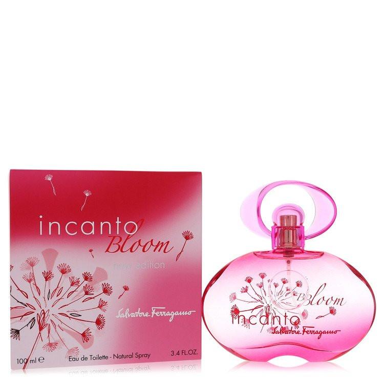 בושם Salvatore Ferragamo Incanto Bloom לאישה באריזה חדשה - או דה טואלט המקרין רעננות של אשכולית, וורד תה אצילי ומושק קשמיר מתוחכם.
